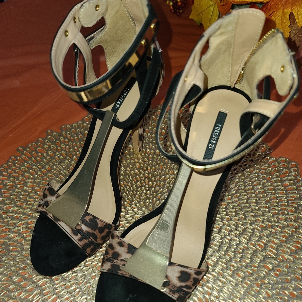 Cheetah print heels